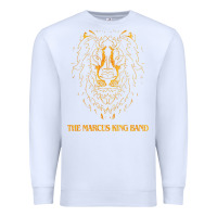 White the marcus king Premium Sweatshirt - linhVisuals