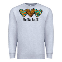 Heather Grey hello fall Premium Sweatshirt - JahusDesignShop