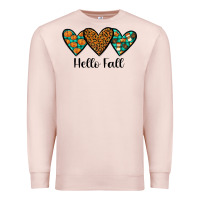 Pale Pink hello fall Premium Sweatshirt - JahusDesignShop