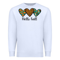White hello fall Premium Sweatshirt - JahusDesignShop