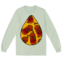 Matcha african masks teardrop  5 Long Sleeve Tee - BundleAndBundleShop