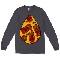 Smoke african masks teardrop  5 Long Sleeve Tee - BundleAndBundleShop
