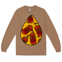 Toasted Coconut african masks teardrop  5 Long Sleeve Tee - BundleAndBundleShop