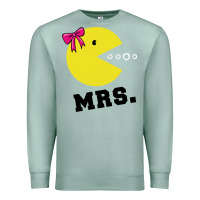 Seafoam Mrs Pacman Premium Sweatshirt - linhVisuals