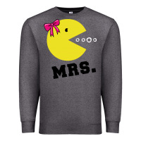 Charcoal Heather Mrs Pacman Premium Sweatshirt - linhVisuals