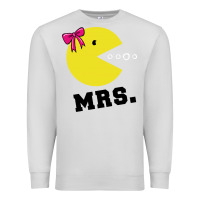 Dove Grey Mrs Pacman Premium Sweatshirt - linhVisuals