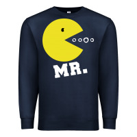 Navy Mr Pacman Premium Sweatshirt - linhVisuals