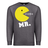Charcoal Heather Mr Pacman Premium Sweatshirt - linhVisuals