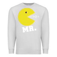 Dove Grey Mr Pacman Premium Sweatshirt - linhVisuals