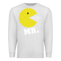 Oatmeal Heather Mr Pacman Premium Sweatshirt - linhVisuals