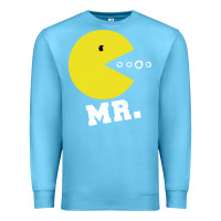 Ocean Blue Mr Pacman Premium Sweatshirt - linhVisuals