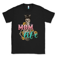 Black Mom life with skull Mother's Day Classic Tee - CowGirlArtShop