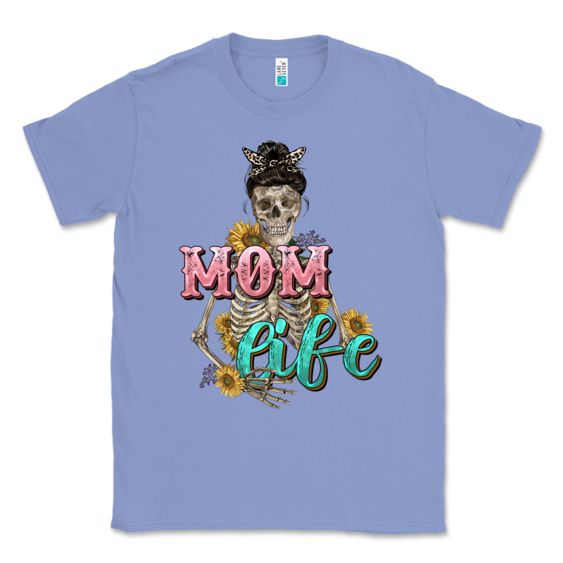 Mom Life With Skull Mother's Day Classic Tee by CowGirlArtShop | Teevron