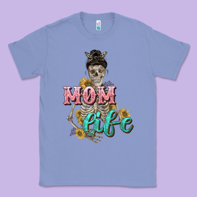 Mom Life With Skull Mother's Day Classic Tee Designed By Cowgirlartshop