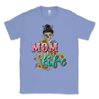 Colony Blue Mom life with skull Mother's Day Classic Tee - CowGirlArtShop