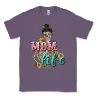 Lavender Mom life with skull Mother's Day Classic Tee - CowGirlArtShop