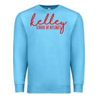 Ocean Blue kelley school of business Premium Sweatshirt - linhVisuals