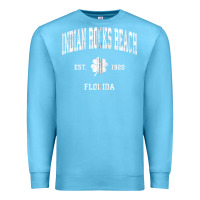 Ocean Blue indian rocks beach florida vintage shamrock sports zip hoodie Premium Sweatshirt - linhVisuals