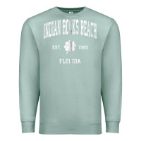 Seafoam indian rocks beach florida vintage shamrock sports zip hoodie Premium Sweatshirt - linhVisuals