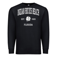 Black indian rocks beach florida vintage shamrock sports zip hoodie Premium Sweatshirt - linhVisuals