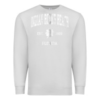 Dove Grey indian rocks beach florida vintage shamrock sports zip hoodie Premium Sweatshirt - linhVisuals