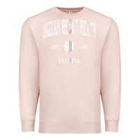 Pale Pink indian rocks beach florida vintage shamrock sports zip hoodie Premium Sweatshirt - linhVisuals