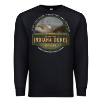 Black indiana dunes national park lake michigan beach trails t shirt Premium Sweatshirt - linhVisuals