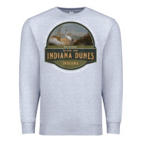 Heather Grey indiana dunes national park lake michigan beach trails t shirt Premium Sweatshirt - linhVisuals