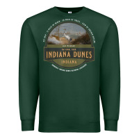 Sports Green indiana dunes national park lake michigan beach trails t shirt Premium Sweatshirt - linhVisuals