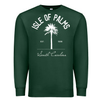 Sports Green isle of palms sc palm tree isle of palms beach gift pullover hoodie Premium Sweatshirt - linhVisuals