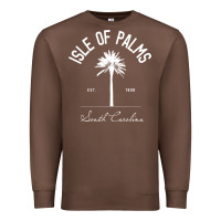 Chestnut isle of palms sc palm tree isle of palms beach gift pullover hoodie Premium Sweatshirt - linhVisuals