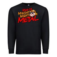 Black MONDAY NIGHT METAL Premium Sweatshirt - linhVisuals