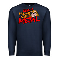 Navy MONDAY NIGHT METAL Premium Sweatshirt - linhVisuals