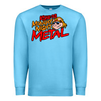 Ocean Blue MONDAY NIGHT METAL Premium Sweatshirt - linhVisuals