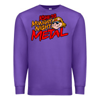 Purple MONDAY NIGHT METAL Premium Sweatshirt - linhVisuals