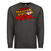 Smoke MONDAY NIGHT METAL Premium Sweatshirt - linhVisuals