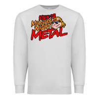 Dove Grey MONDAY NIGHT METAL Premium Sweatshirt - linhVisuals