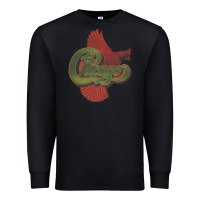 Black VINTAGE CHICAGO Premium Sweatshirt - linhVisuals