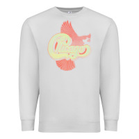 Dove Grey VINTAGE CHICAGO Premium Sweatshirt - linhVisuals