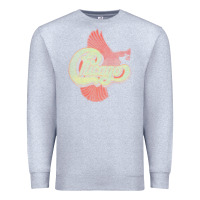Heather Grey VINTAGE CHICAGO Premium Sweatshirt - linhVisuals