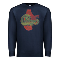 Navy VINTAGE CHICAGO Premium Sweatshirt - linhVisuals