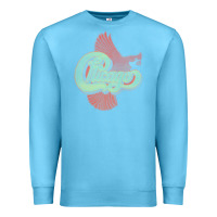 Ocean Blue VINTAGE CHICAGO Premium Sweatshirt - linhVisuals