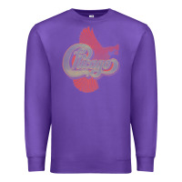 Purple VINTAGE CHICAGO Premium Sweatshirt - linhVisuals