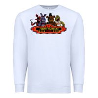 White FREDDY FAZBEAR'S Premium Sweatshirt - linhVisuals
