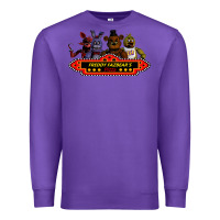 Purple FREDDY FAZBEAR'S Premium Sweatshirt - linhVisuals