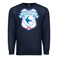 Navy cardiff-city-fc Premium Sweatshirt - linhVisuals