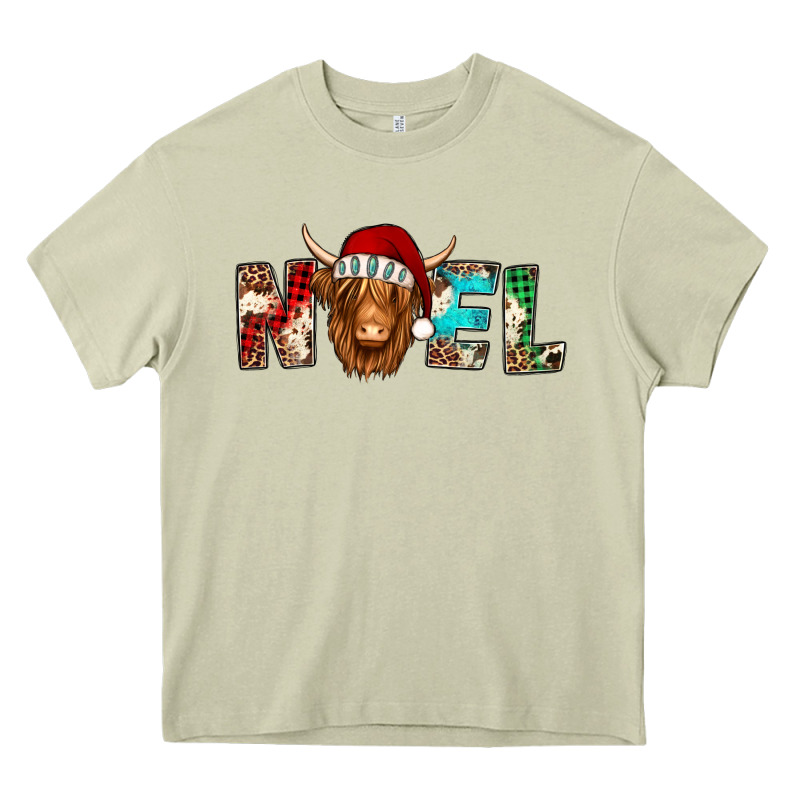 Noel Long Haired Shaggy Cow Heavy Core Tee by Jasminsmagicworld | Teevron