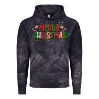 Cloud Black festive merry christmas greeting Vintage Hoodie - CowhideDigitalArt
