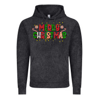 Festive Merry Christmas Greeting Vintage Hoodie | Teevron