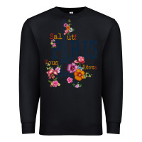 Black PARIS Premium Sweatshirt - linhVisuals